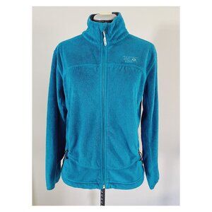 Mountain Hardwear Sz M Teal Fleece Zip Up Light Warm Up Jacket